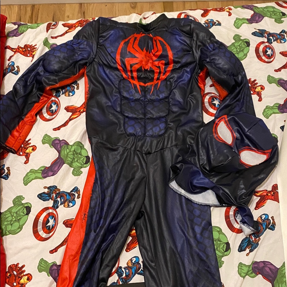 Black and Red Spider Costume with Mask